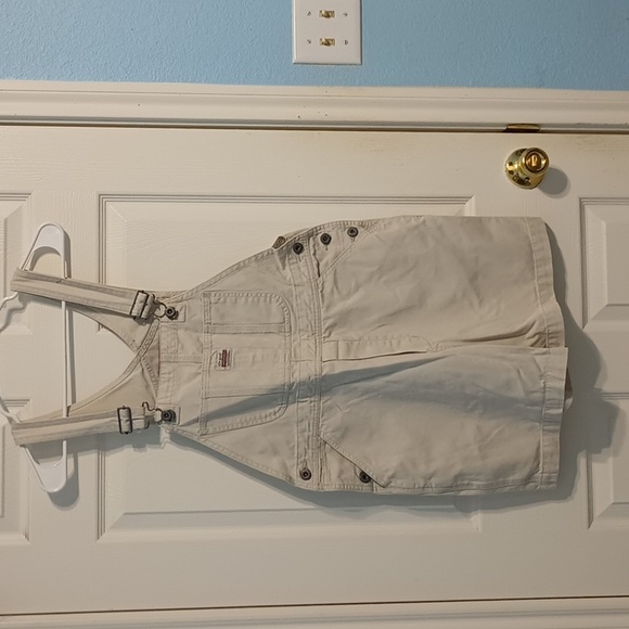 UnionBay Girls Medium Biage Overalls Shorts - Picture 1 of 9
